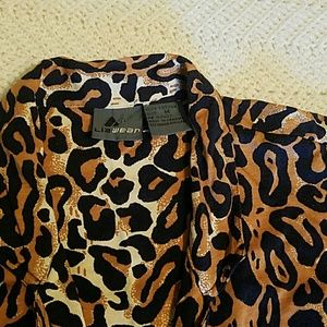 Vinage Liz Wear Leopard jacket M Cotton 1977/78